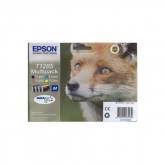 Set of 4 Original Epson Fox (T1285) Black Cyan Yellow & Magenta Inkjet Cartridges